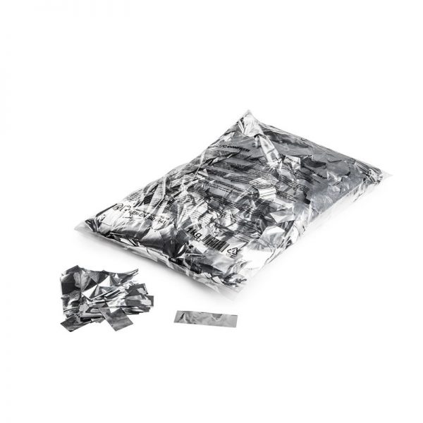 Konfetti Rectangles 55x17mm Silber-Flitter