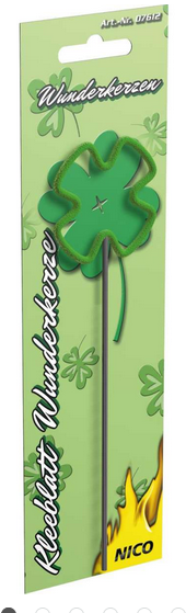 Nico- Wunderkerze grünes Kleeblatt