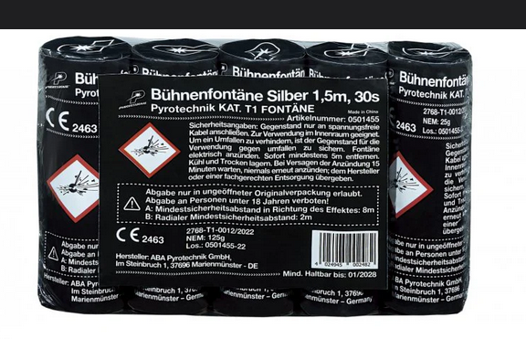 ABA Bühnenfontäne (Wedding Fountain) 30s x 1,5m, Stück